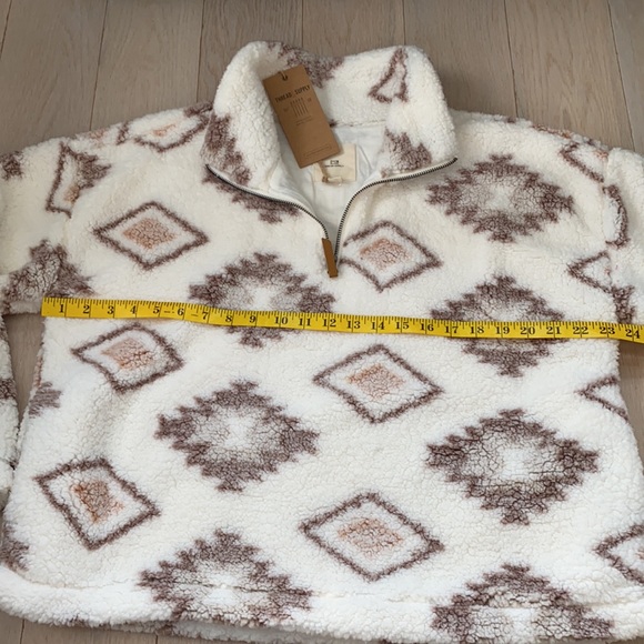 🆕thread&supply tribal pink white 1/4zip sherpa - Picture 7 of 17